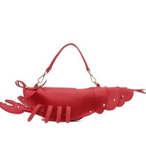 Lobster Purse Novelty - Red, Cute 3D Shaped Handbag Or Crossbody Bag NWT